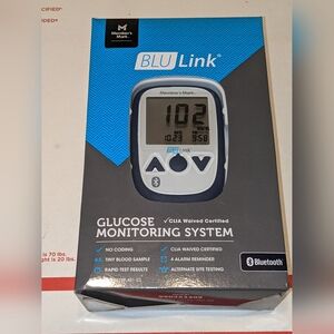 Member's Mark BLU Link Bluetooth Blood Glucose Monitoring System NEW SEALED
